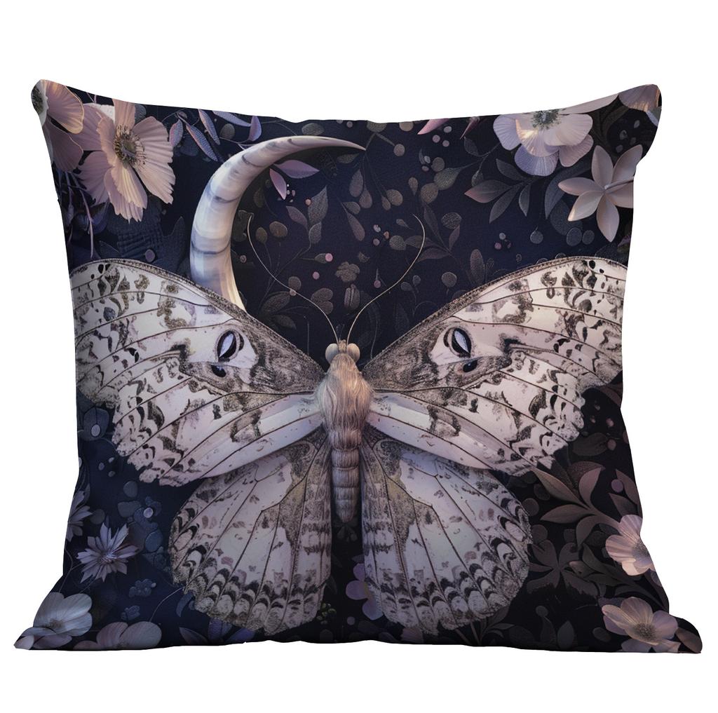 New Imitation 3d Butterfly Printed Pillowcase Retro Home Sofa Cushion Pillowcase Decoration