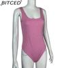 BITCED Summer Women's U-Neck Sleeveless Tank Top Bodysuit
