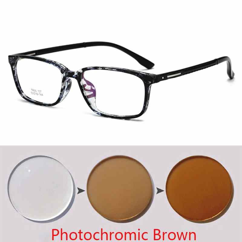 Ultralight  Myopia Glasses Women&Men Fashion Square Plastic Frame Anti Blue Nearsighted Glasses With -0.5 -1.0 -1.5 To -6.0