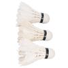 3pcs Goose Feather Badminton Professional Stable Durable White Shuttlecocks for Indoor Outdoor Sports