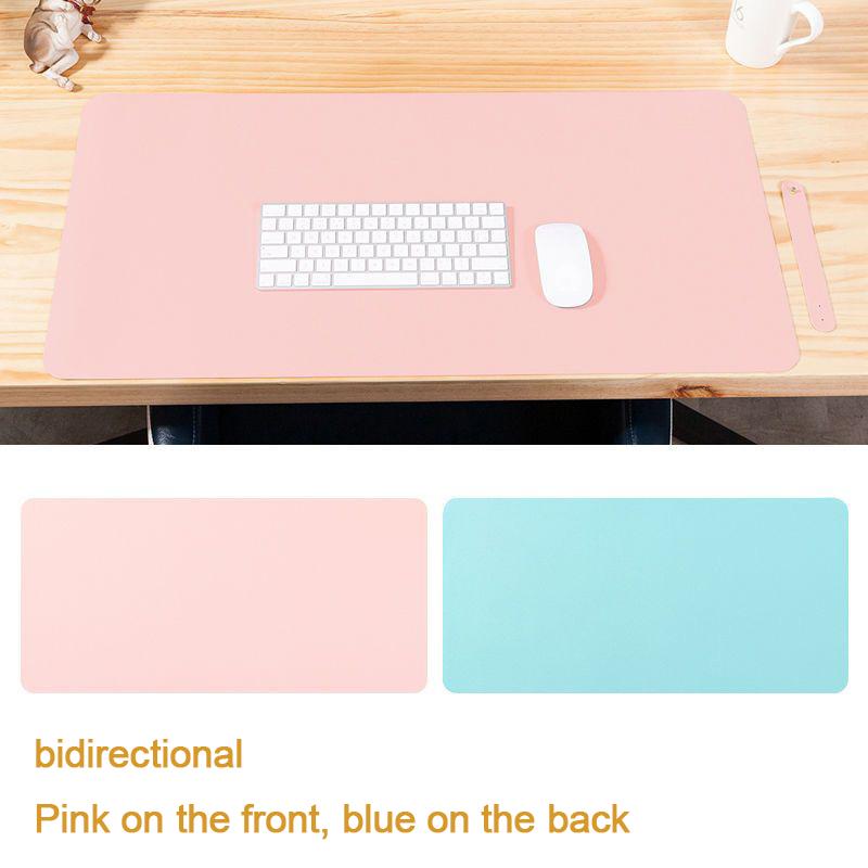 Large Size Office Desk Protector Mat PU Leather Waterproof Mouse Pad Desktop Keyboard Desk Pad Gaming Mousepad PC Accessories