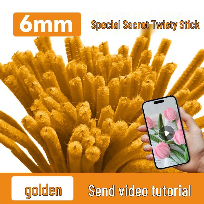 DIY Twisty Stick Bouquet Kit: Complete Chenille Stem Set for Children's Weaving
