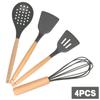Kitchen Essentials Advanced Silicone Kitchenware Set With Tweezers, Spatula, Spoon, And Oil Scraper Cooking Utensils Appliances