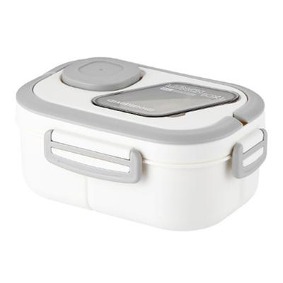 Lunch Box Bento Box a Doppio Strato Facile da Trasportare Contenitore per il Pranzo a Prova di Perdite con Scatola per Salse per Ufficio Scuola