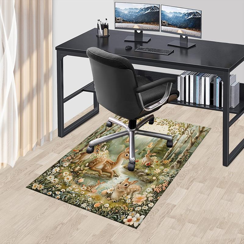 1PC Forest Animals Extra Large Non Slip Floor carpet, Office, family, bedroom Large Area Rug Indoor Rugs, Vibrant Colors
