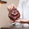 Creative Yixing Purple Clay Teapot Handmade Peach Tea Pot Household Kettle Beauty Tea Infuser Chinese Zisha Tea Set 200ml