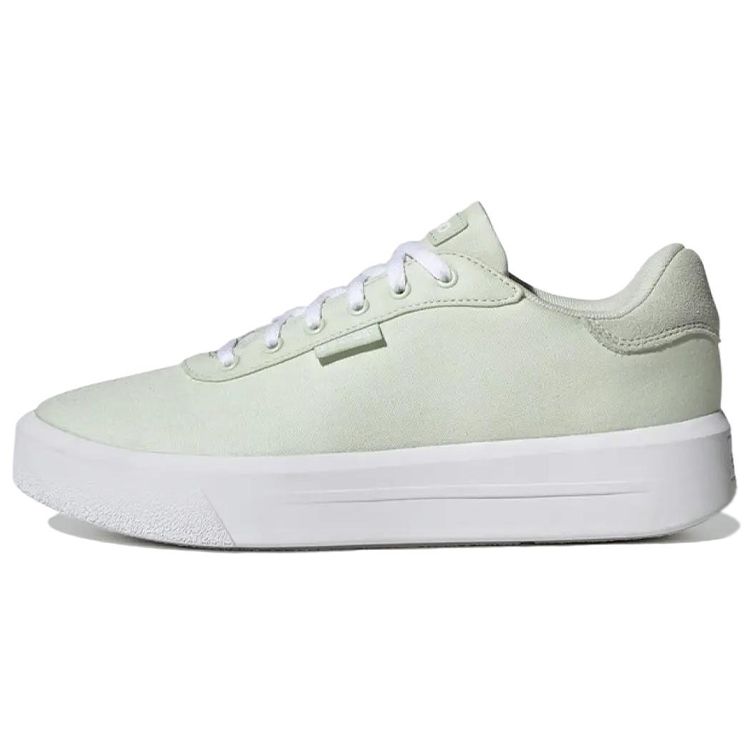Adidas Neo Grand Court Platform Canvas Thick Sole Non-Slip Wear-Resistant Low-Top Skate Shoes Women sneaker Green GW6907