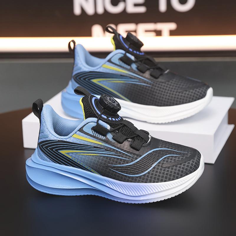 Girls shoes 2025 summer new red rabbit carbon board running shoes 2025 new children's mesh breathable sports shoes