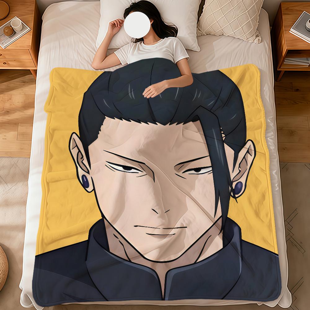 Warm Soft s-Satoru Plush Blanket Anime Yuta Sofa Living Room Itadori Okkotsu Gojo Home Kaisen Yuji Bed j-Jujutsu Gift Pet Hogar