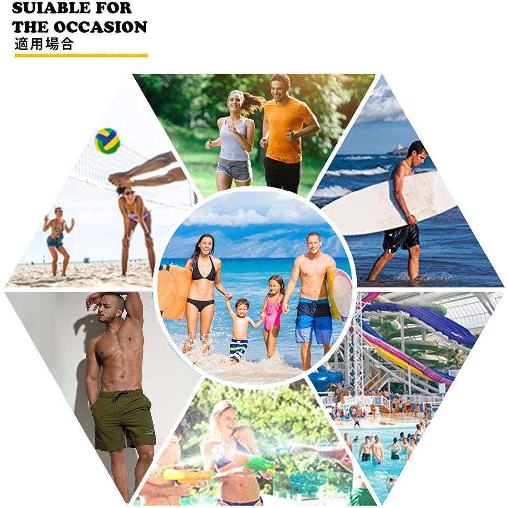 Surf Sea Board Mesh Stylish [Hilarocky] Men's Swimwear, Pants, Pants, Shorts, Swimwear, Amphibious, Quick-Drying, Beach, Plain, Inner,
