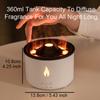 Volcanic Flame Aroma Diffuser Essential Oil 360ml USB Portable Air Humidifier with Smoke Ring Night Light Lamp Fragrance