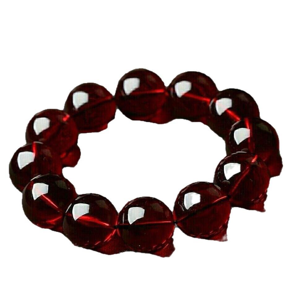 Blood Amber Bracelet: High-End Unisex Second Generation with Full Blood Honey Amber
