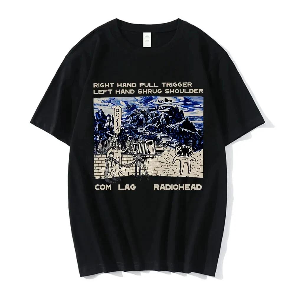 Vintage Classic Radiohead T Shirt Men Tees North America Tour Rock Womens Tshirt Hip Hop Street Casual Top Fashionable T Shirt