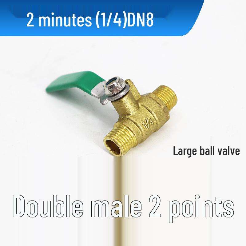 Pneumatic 4-Point Copper Ball Valve Switch for Air Compressor and Water Pipe, Internal/External Thread