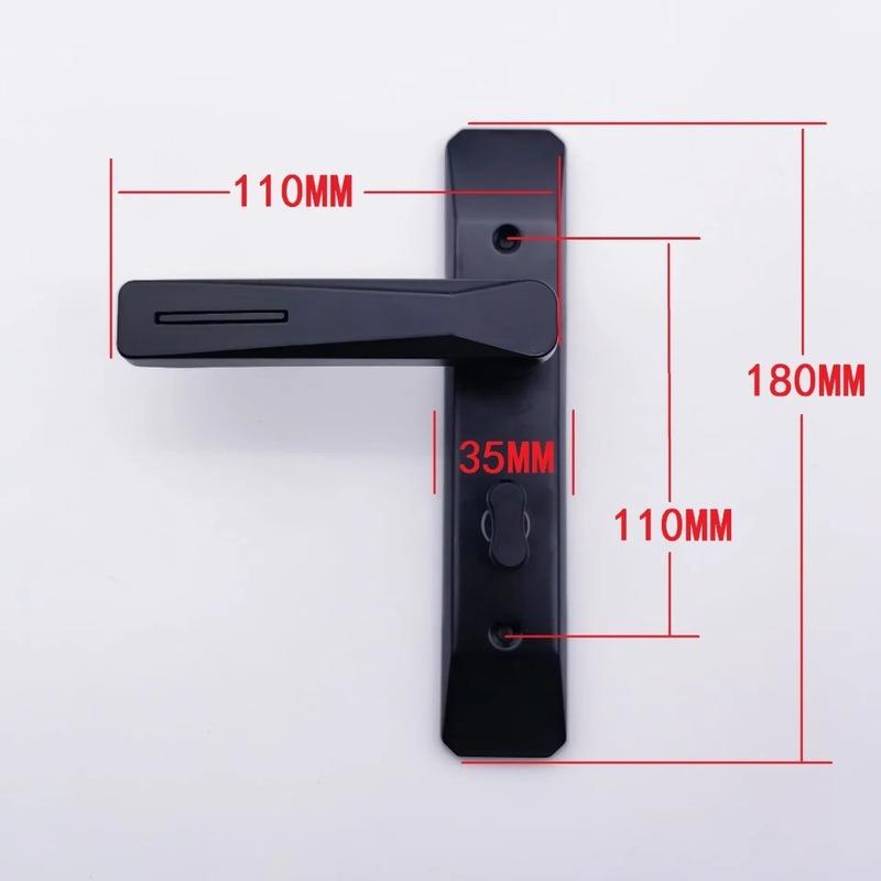 Creative Simple Keyless Bathroom Single Tongue Handle Lock Home Security Thickened Handle Door Lock Household Hardware