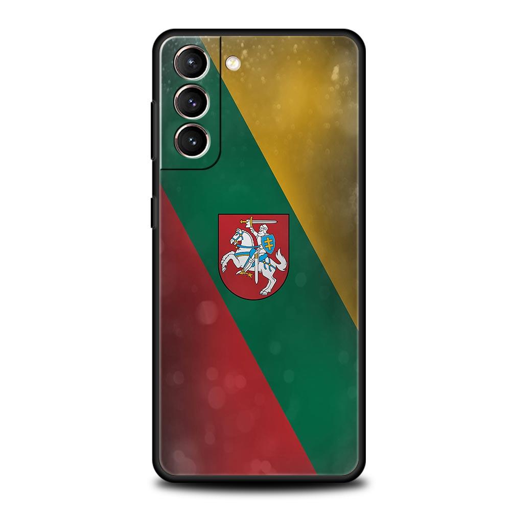 

Phone Case For Samsung Galaxy S24 S23 S22 Ultra S20 S21 FE 5G S10 S9 Plus S10E S8 S7 Edge Silicone Cover Flag of Lithuania flag Samsung S23
