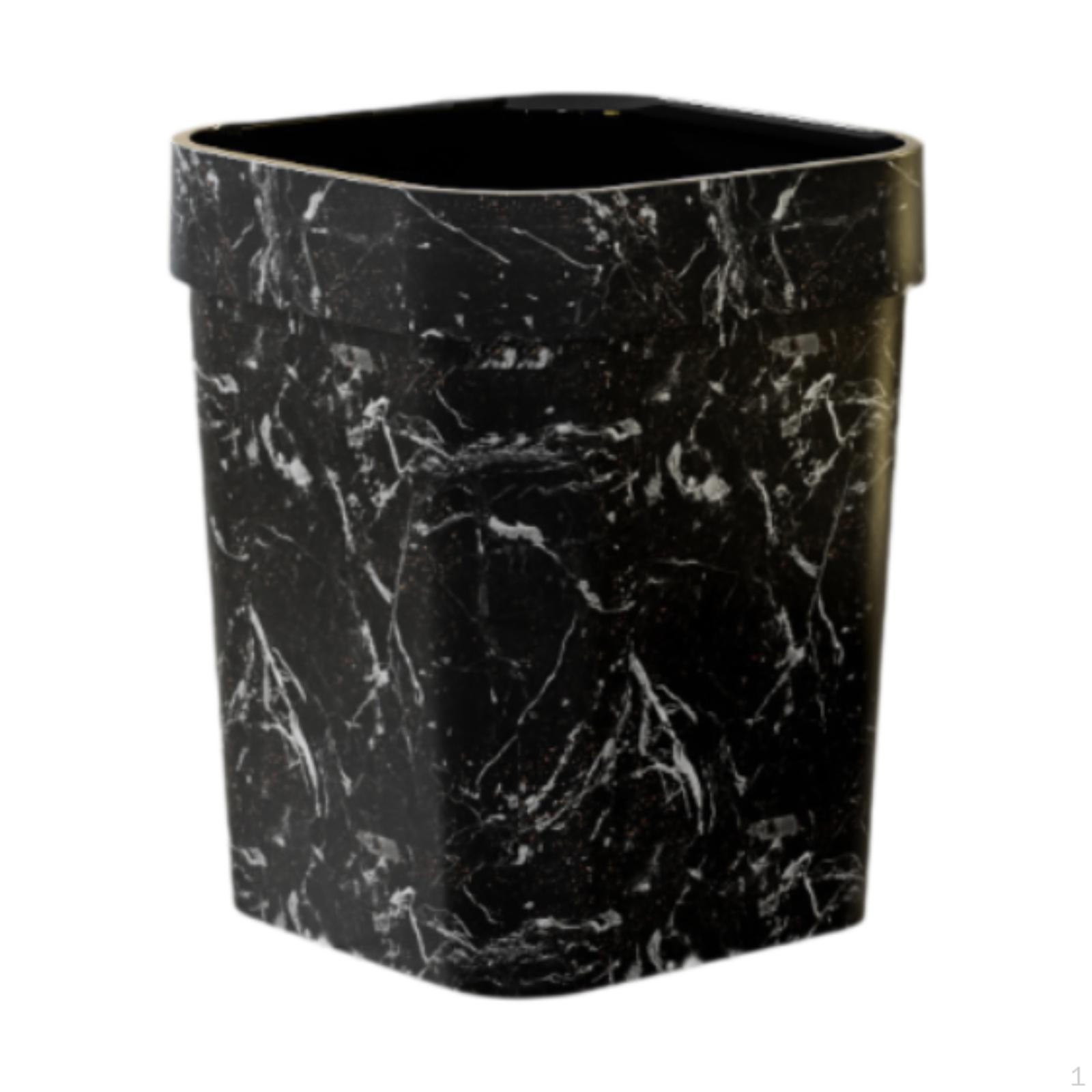 

Open Top Trash Can Garbage Kitchen Bin Waste for Apartment L чорний