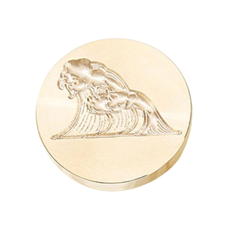 Welliges Texturiertes Wachssiegel Stempelkopf Metall Wachsstempelkopf für Valentinstagskarte Geburtstagskarte Einladungen Umschlag