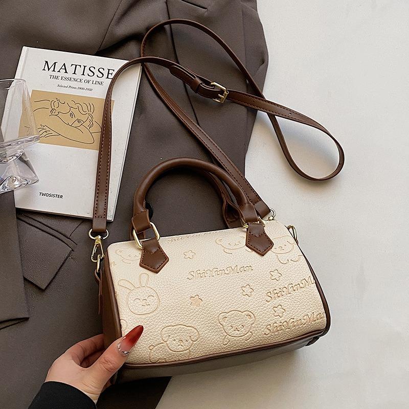 Stylish and cute printed high-end portable pillow bag temperament versatile casual commuter messenger women's bag