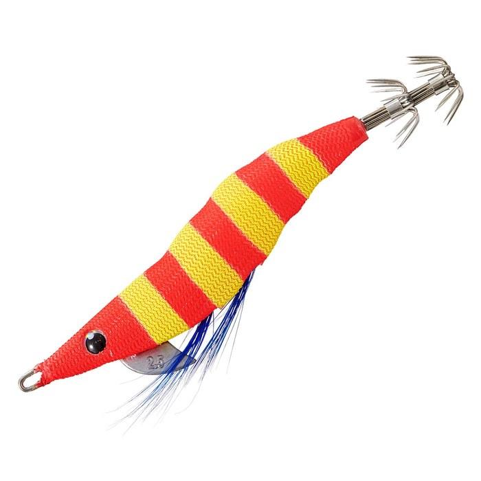 Major Craft EGIzo Omorig Shrimp 2.5g #006 Blue Glow Zebra Red Yellow