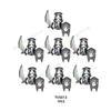 7PCS Anime Movie TV6401 TV6402 Series Action Figures Blocks Toy Orcs Medieval Wars Soldiers Building Bricks Model Toys Gift