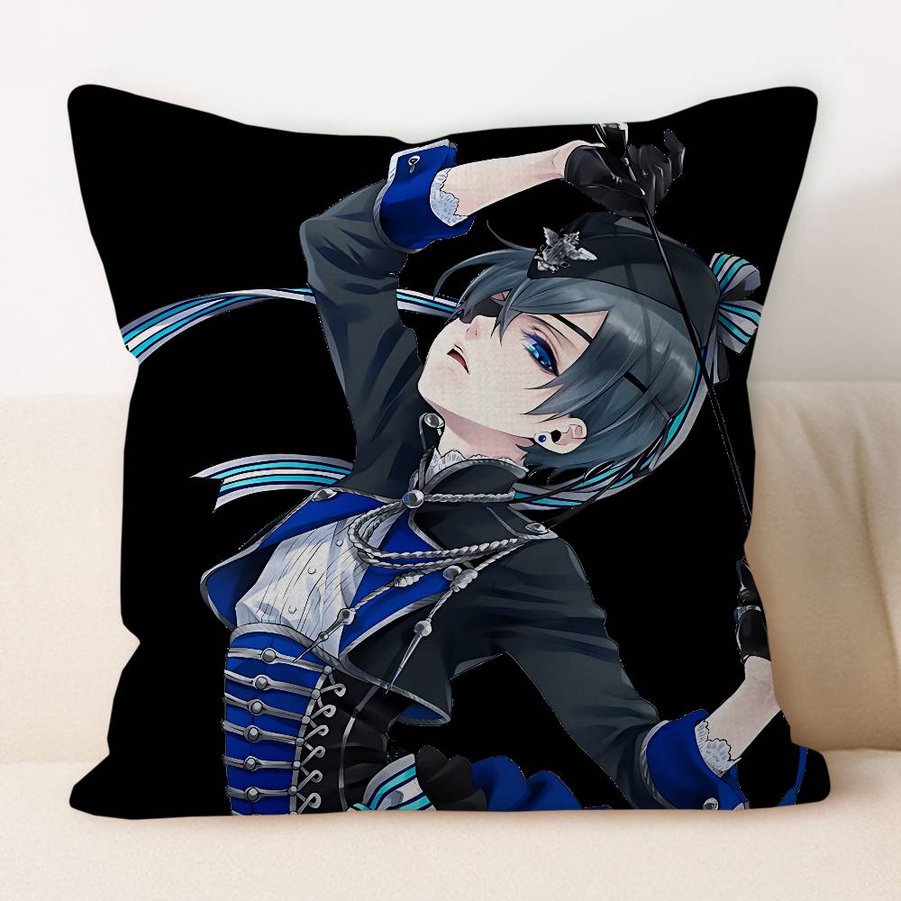 B-Black Butler Kissenbezug 30x50 Polyester Sofakissen Dekorative Wurfkissen Heimdekoration Kissenbezug