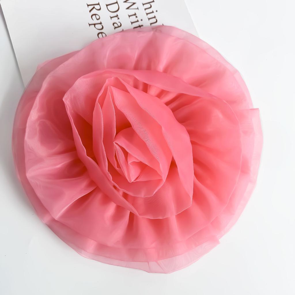 Color Organza Three-Dimensional Flower Corsage Decorative Cloth Sticker Handmade Diy Jewelry Accessories Simulated Flower Clothing Accessories
