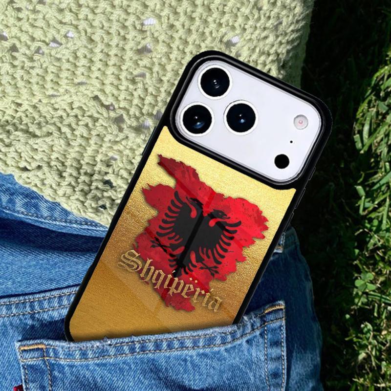 Albania Passport Soft Phone Case Cover for IPhone 11 12 13 14 15 16e 17 Pro Max Coque for IPhone 17 Air