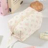 Fashion Handbag Quilted Makeup Bag Cute Bow Zipper Storage Bag Multifunctional Travel Storage Pouch Travel