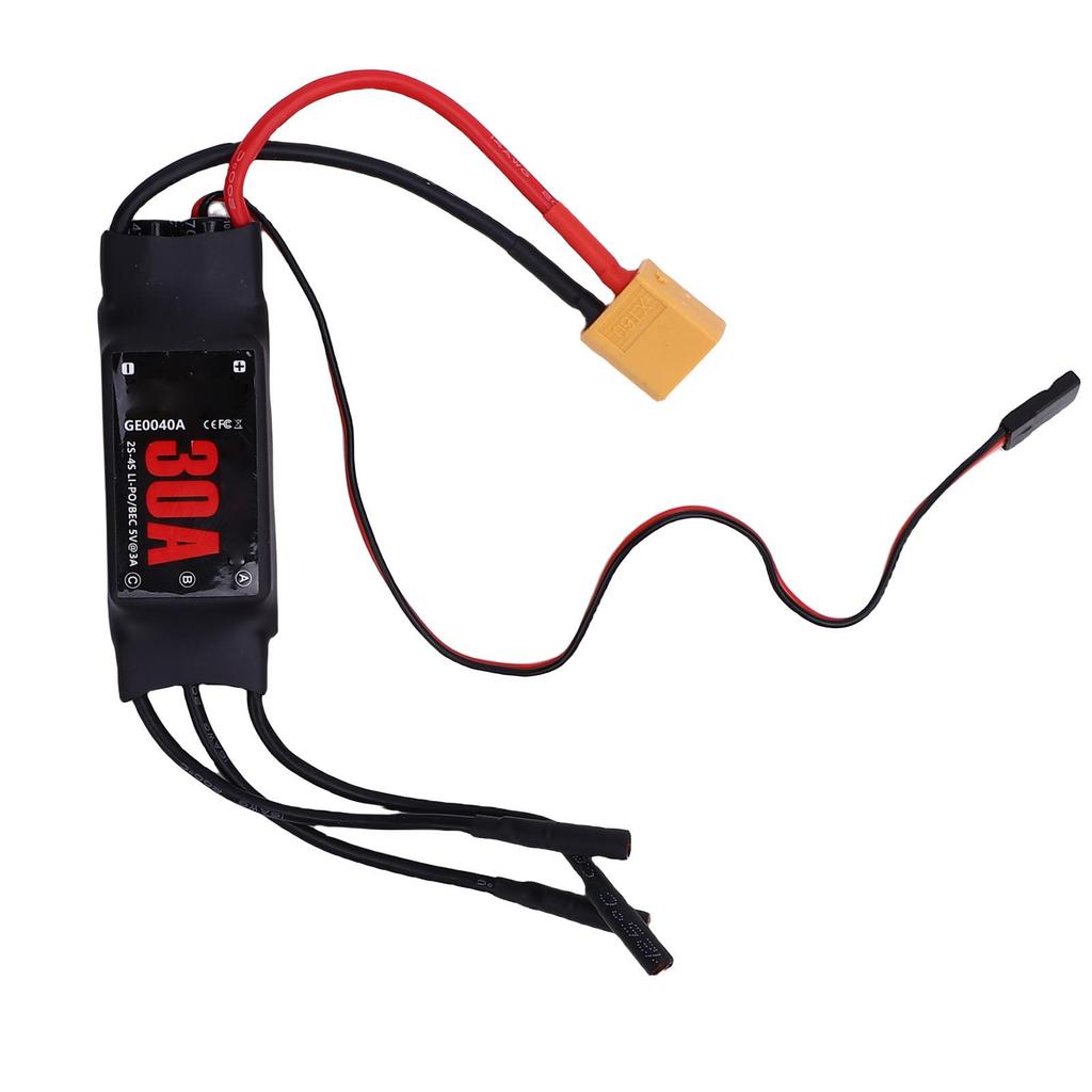 30A Brushless ESC with 3A BEC 2 3S Electronic Speed Controller for RC Fixed Wing Plane Multirotor Unmanned Helicopter