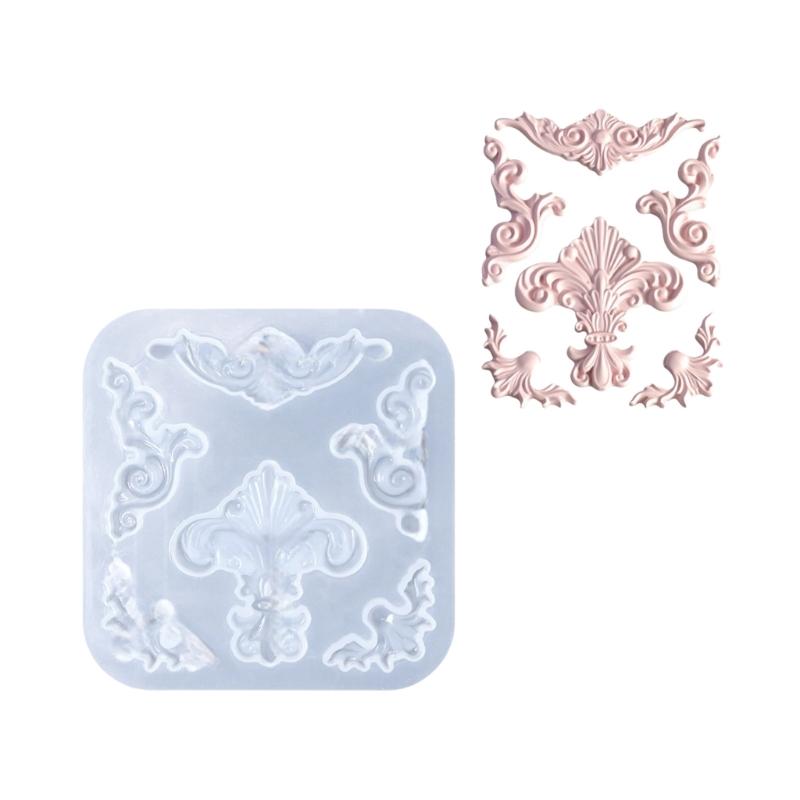 

5 Types Angel Embossed Decorating Mold Heat Resistant Silicone Texture