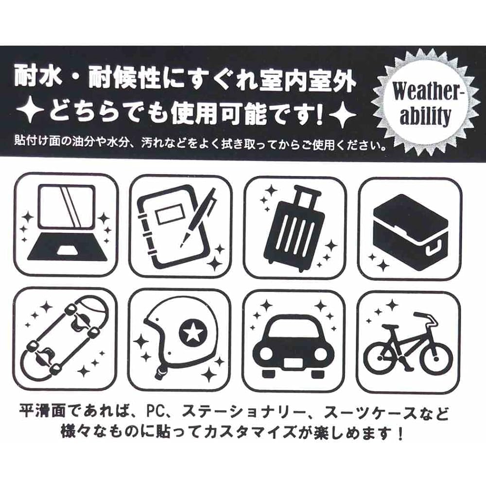 Star Wars Big Seal Outdoor Sticker Darth Vader WH Black