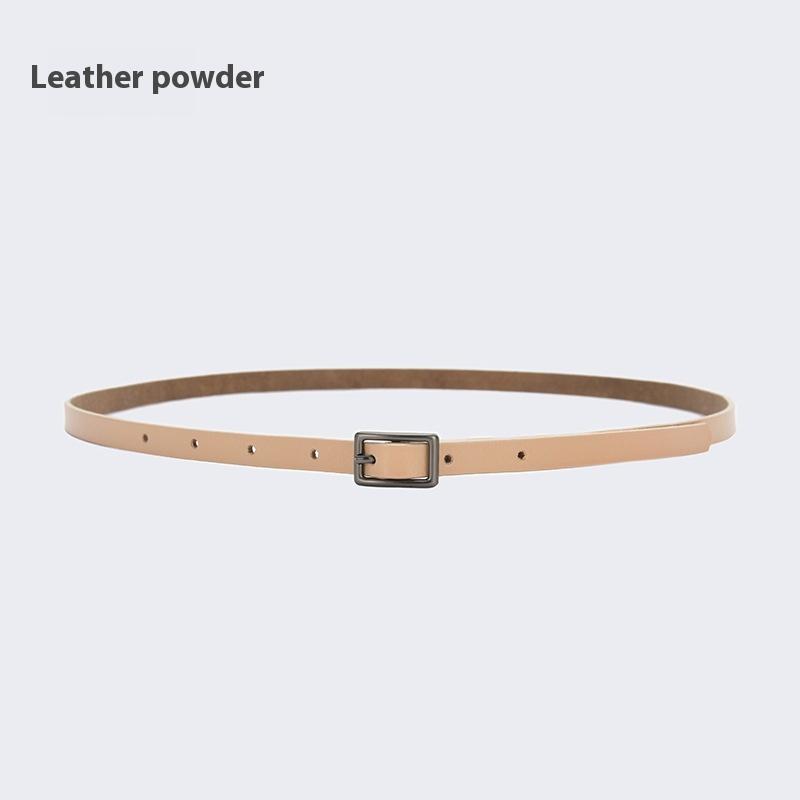 Ceinture Fine Décorative pour Femme Accessoires de Robe avec Jupe Été Noir Simple Polyvalent Mode Mode Petite Ceinture