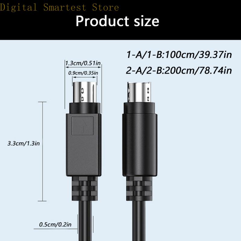 85AA MD8 8PIN Full Copper PLC Servo Programmer Cable Male To Male/Male To Female 1M/2M Industrial Data Transmission Line