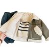 Motorradjacke für Jungen mit Fleecefutter und Pelzbesatz - Dicke Lammwoll-Winterjacke für Kleinkinder und Kinder