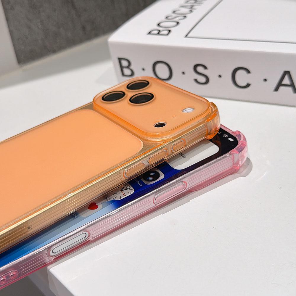 3D Airbag Matte Candy Color Clear Soft Case For For Iphone 17 16 15 14 13 Pro Max Silicone Shockproof Cover Transparent Shell fundas