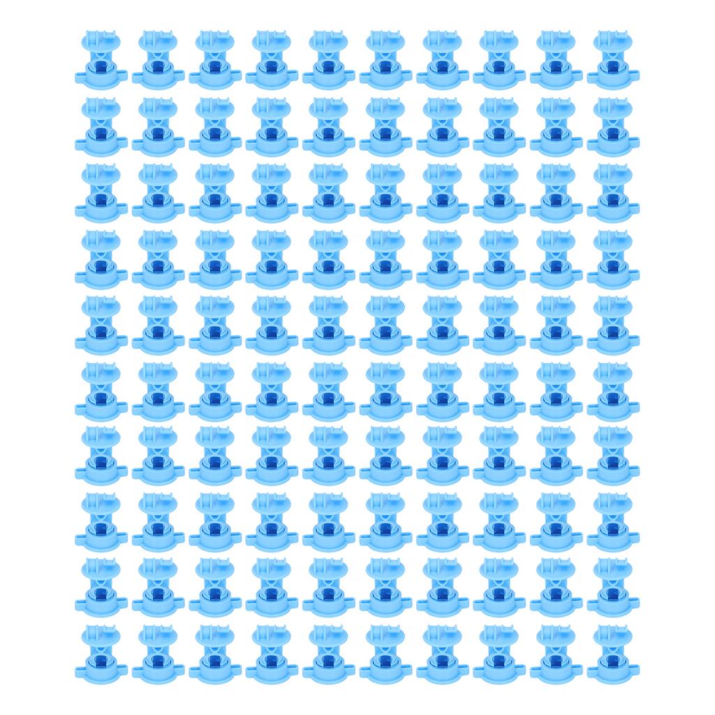 100pcs Insulator ABS 55mm Length 48mm Width Bolt Type Insulators for Electric Fence Agricultural Garden