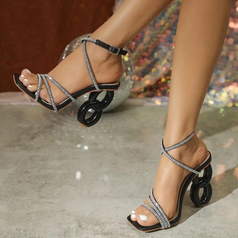 Buy Eilyken Sexy Square Toe Women's Sandals Designer Narrow Band