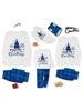 Europäische & Amerikanische Weihnachts-Baumwollpyjamas Eltern-Kind-Set