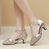 Waltz Modern Ballroom Dancing Shoes Women Close Toe Tango Salsa Latin Dance Shoes Heel 5.5cm