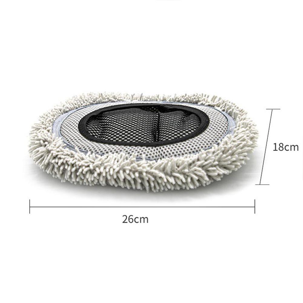 15 ° gebogene Autowaschbürste mit teleskopischem Griff aus Aluminiumlegierung, weicher Chenille-Mikrofaser, kratzfreier Reinigungsmopp für Wohnmobile und Boote