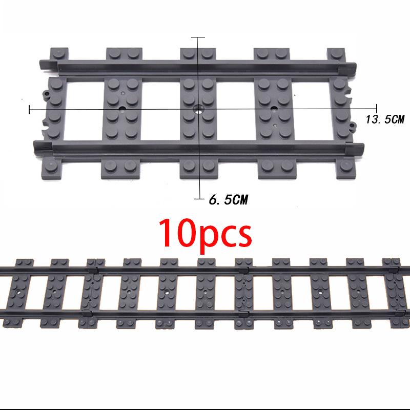 Stadtbahnhof Bahnsteig Ampel Höhle Überführung Gleise Gerade Gebogene Schienen Baustein Steine Techniker Kreatives Spielzeug