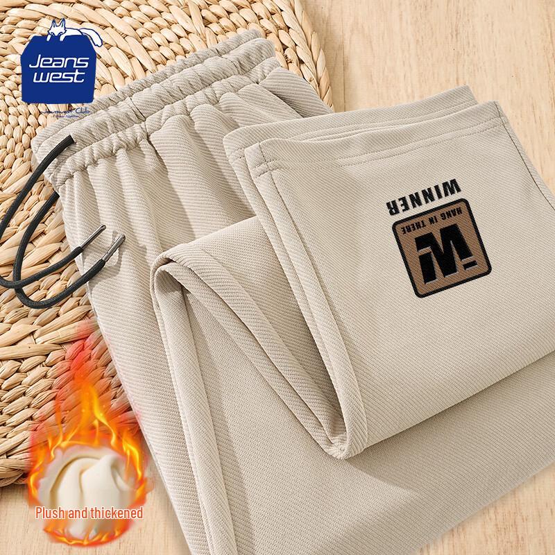 JEANSWEST CLUB Men s Fleece-Lined Straight-Leg Twill Pants 4XL