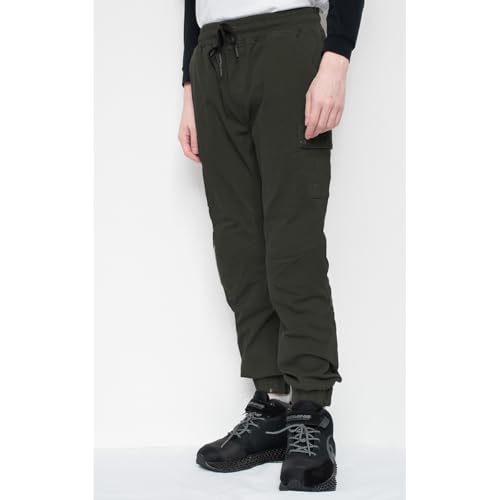 Komine Motorcycle Pants PK-753 Protective Cotton Jogger Pants Olive WL