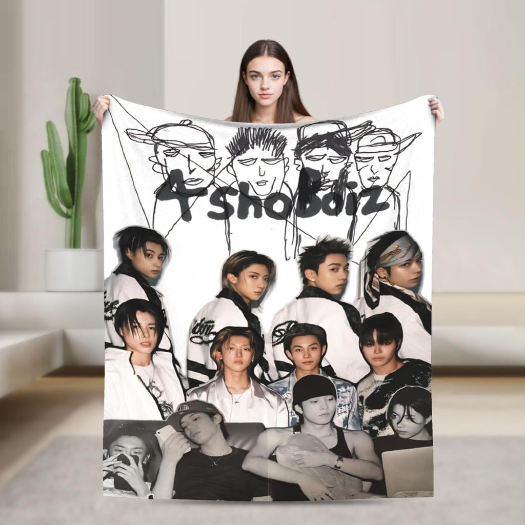 LngsOhyul Woojin Louis Blanket Warm Soft Novelty Plush Throw Blanket For Couch Chair Sofa Bed Flannel Bedspread Bed Cover