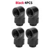 2PCS G1/4 Thread Rotating 90 Degree Elbow Fitting Adapter Rotary Fitting Water Cooled Connector for PC Water Cooling System