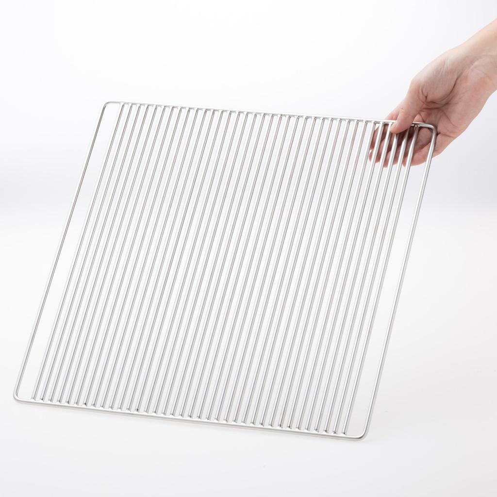 ABE Industry Straight Tough 36cm x 36cm Grill, Silver,