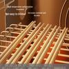 COOKER KING Natural Wood Anti-Slip Chopsticks, 20 Pairs
