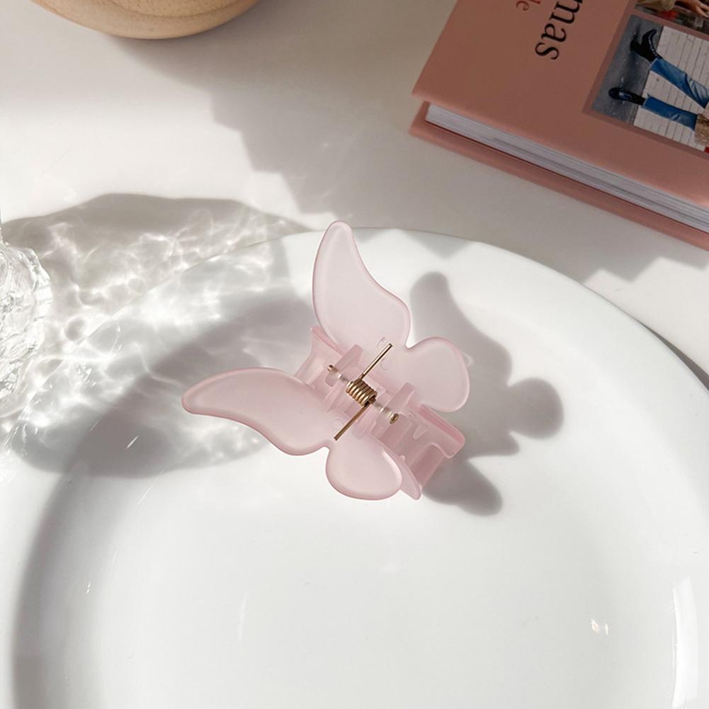 Fashion Butterfly Clamp Clips For Women Elegant Solid Color Hair Accessories For Birthday Gifts