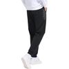 Li Ning Comfortable Casual Simple Slim Fit Tapered Knit Sports Pants Men bottoms Black AKLUAL43-1
